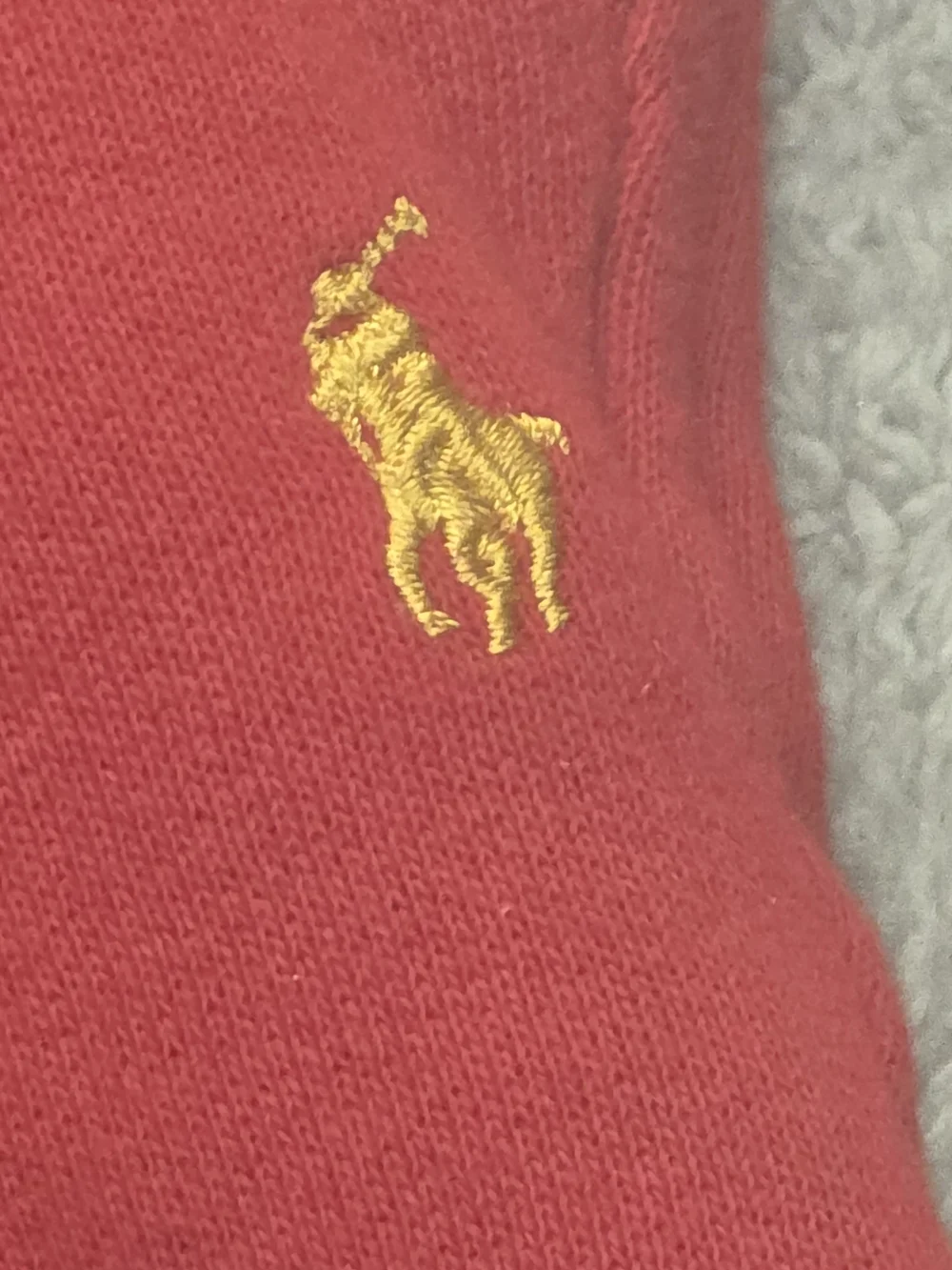 Ralph Lauren Toddler Red Sweatpant Joggers with Yellow Polo Pony